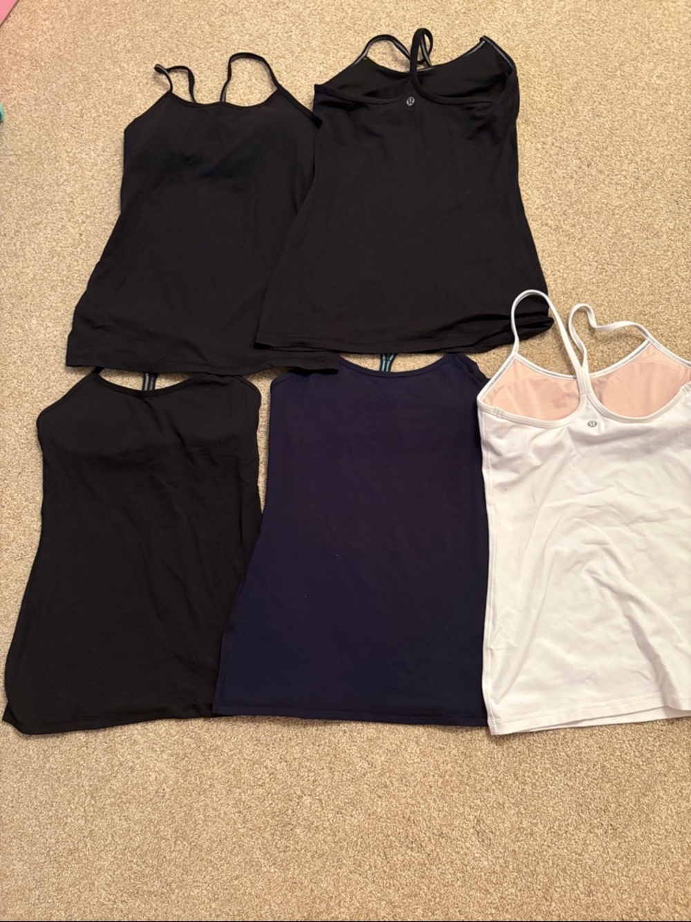 lululemon athletica Women's Camisole Tank Tops - Black, Navy, White
